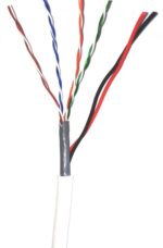 ANGA ST-CC03 (100μ) Καλώδιο UTP Cat5e + 2 x 0.50mm CU/PVC