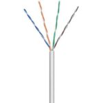ANGA ST-L01 (100m) Καλώδιο UTP CAT5e σε Λευκό χρώμα CCA/PVC