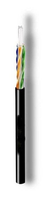 ANGA ST-L04 (100m) Καλώδιο UTP CAT6 CCA/PVC/PET Μαύρο - Image 2
