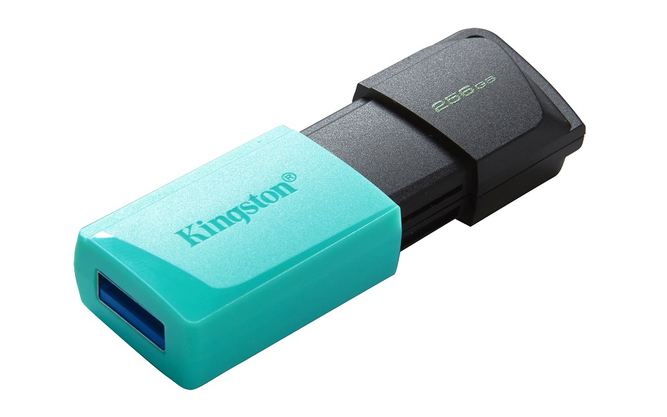 190-03-KGUDTXMG25 KINGSTON USB Stick DataTraveler Exodia M DTXM/256GB, USB 3.2, Cyan - Image 1