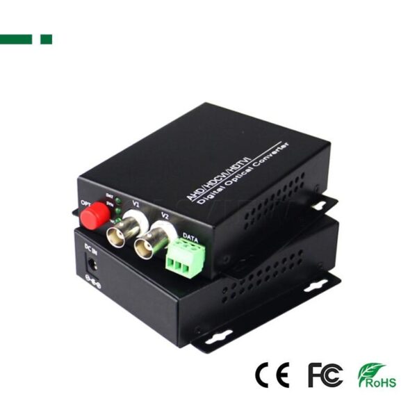 PS-HD2V-1080P ΜΕΤΑΤΡΟΠΕΑΣ ΑΠΟ OPTICAL ΣΕ HD-AHD/CVI/TVI OPTICAL TRANCIVER - Image 2