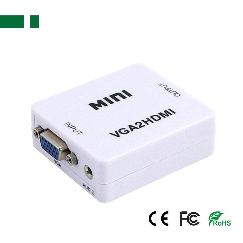 371-063-o1 ANGA PS-M600 ΜΕΤΑΤΡΟΠΕΑΣ VGA θηλυκό με Ήχο σε HDMI (A) θηλυκό 720p/1080p - Image 1