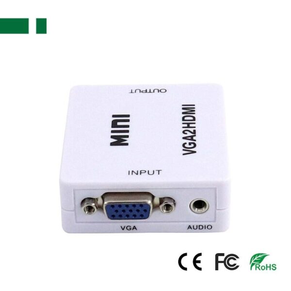 ANGA PS-M600 ΜΕΤΑΤΡΟΠΕΑΣ VGA θηλυκό με Ήχο σε HDMI (A) θηλυκό 720p/1080p - Image 2