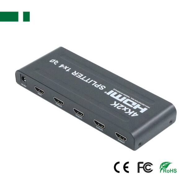 ANGA PS-1004-4K HDMI Splitter, 1 Εισόδου - 4 Εξόδων, 3D 1080P@60Hz, HDMI 1.4Α - Image 2