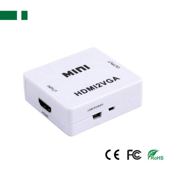 ANGA PS-M630 ΜΕΤΑΤΡΟΠΕΑΣ HDMI (A) θηλυκό 720p/1080p σε VGA θηλυκό με Ήχο - Image 2