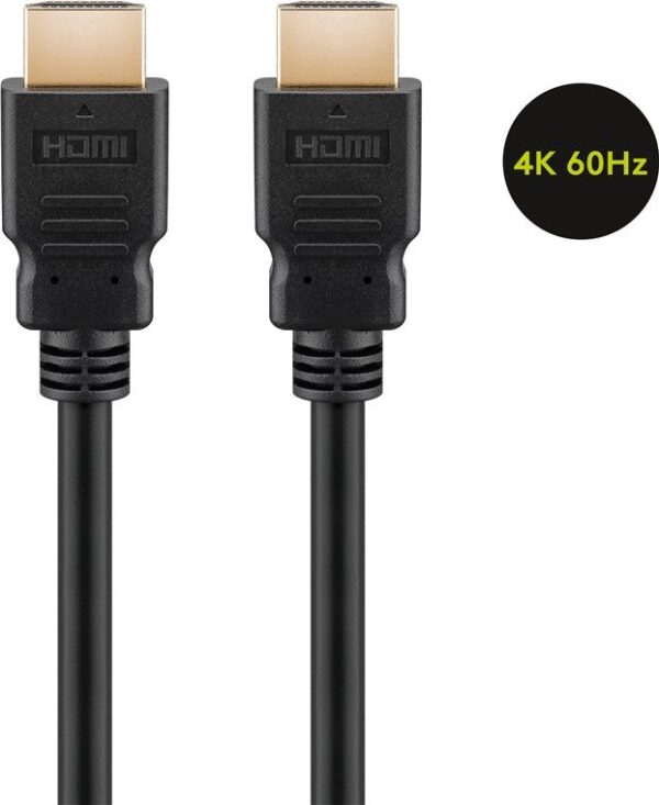 ANGA 1,0m HDMI 2.0 Ver. ME ETHERNET- 4K/60Hz ΕΠΙΧΡΥΣΟ HIGH SPEED - Image 2