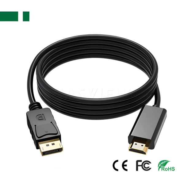 ANGA PS-V26 4K * 2K Display Port Καλώδιο σε HDMI 1,8Μ - Image 2