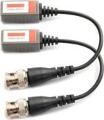 ANGA PS-H101C-2 (Ζεύγος) Video Balun Παθητικό  με Προστασία υπέρτασης 400 - 600 Μέτρα από αρσενικό BNC με καλώδιο σε ακροδέκτη με βίδες =HD-001C