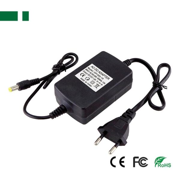 ANGA CP1202-1A, 12V / 1A / 12W Σταθεροποιημένο τροφοδοτικό, με βύσμα (5,5mm/2,5mm) - Image 2