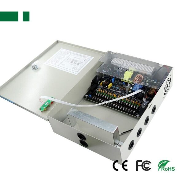 ANGA CP1209-20A-18-B 12V/20A/240W Σταθεροποιημένο τροφοδοτικό, 18 εξόδων, με δυνατότητα προσθήκης μπαταρίας - Image 2