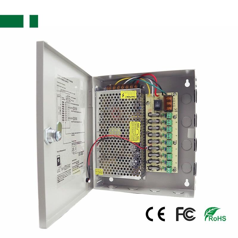 552-302-o1 ΑNGA CP1209-15A-9 12V/15A/180W Σταθεροποιημένο τροφοδοτικό, 9 εξόδων - MΕΤΑΛΛΙΚΟ ΚΟΥΤΙ - ΡΥΘΜΙΖΟΜΕΝΗ ΕΞΟΔΟΣ - Image 1