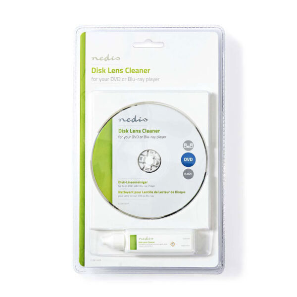 NEDIS CLDK110TP Κιτ καθαριστικό κεφαλής DVD/Blu-ray και υγρό 20ml. - Image 2