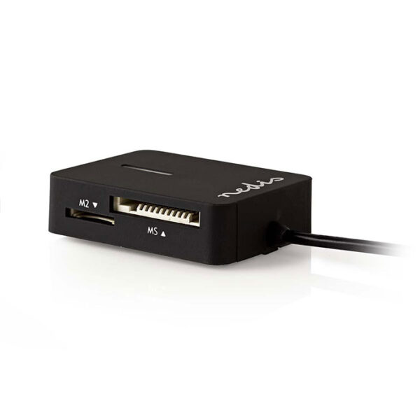 NEDIS CRDRU2300BK Card reader All-in-One USB 2.0, με ενσωματωμένο καλώδιο. - Image 3