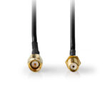 NEDIS CSGL02010BK50 Kαλώδιο SMA αρσ. - SMA θηλ. με επίχρυσα βύσματα, 5.00m.