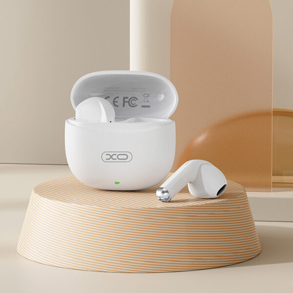 XO X33 WHITE COLOR Bluetooth ακουστικά handsfree με θήκη φόρτισης, σε λευκό χρώμα - Image 4