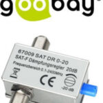 Εξασθενητής σήματος TV-SAT (0.1 - 2400 MHz) 0 - 20 dB GOOBAY 67009