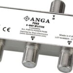 ANGA PS03 Splitter 3 Εξόδων TV/SAT 5-2400MHz Με διέλευση τάσης