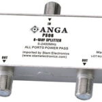 ANGA PS06 Splitter 6 Εξόδων TV/SAT 5-2400MHz Με διέλευση τάσης