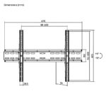 BRATECK Βάση TV KL25-46T 37″ έως 70″ 35kg MAX VESA 600×400 ΜΕ ΚΛΙΣΗ＋5°～-10° - Image 2