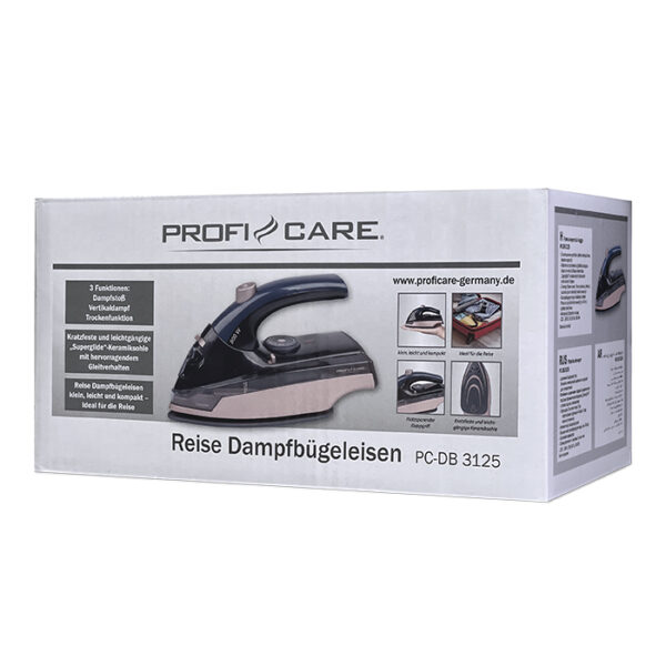 PROFI-CARE PC-DB 3125 Ατμοσίδερο ταξιδιού, 800W σε μπλε-ροζ χρώμα. - Image 5