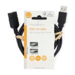 NEDIS CCGL60010BK10 Καλώδιο USB High-Speed Α αρσ. - USB A θηλ., 1.00m. - Image 3