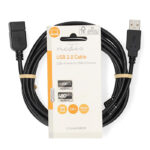 NEDIS CCGL60010BK30 Καλώδιο USB High-Speed Α αρσ. - USB A θηλ., 3.00m. - Image 3