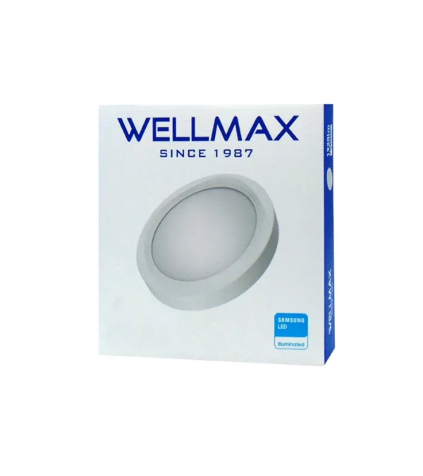 ΦΩΤΙΣΤΙΚΟ LED DOWNLIGHT ΕΠΙΤΟΙΧΟ ΣΤΡΟΓΓΥΛΟ Φ225 24W 1920LM 6500K WELLMAX - Image 3