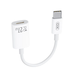 XO NB-R268A Καλώδιο-αντάπτορας USB High-Speed Type-C αρσ. - Lightning θηλ., 0.12m σε λευκό χρώμα