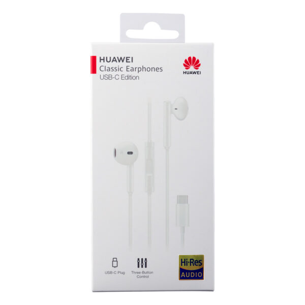 HANDS FREE STEREO HUAWEI CM33 TYPE C WHITE PACKING OR - Image 3