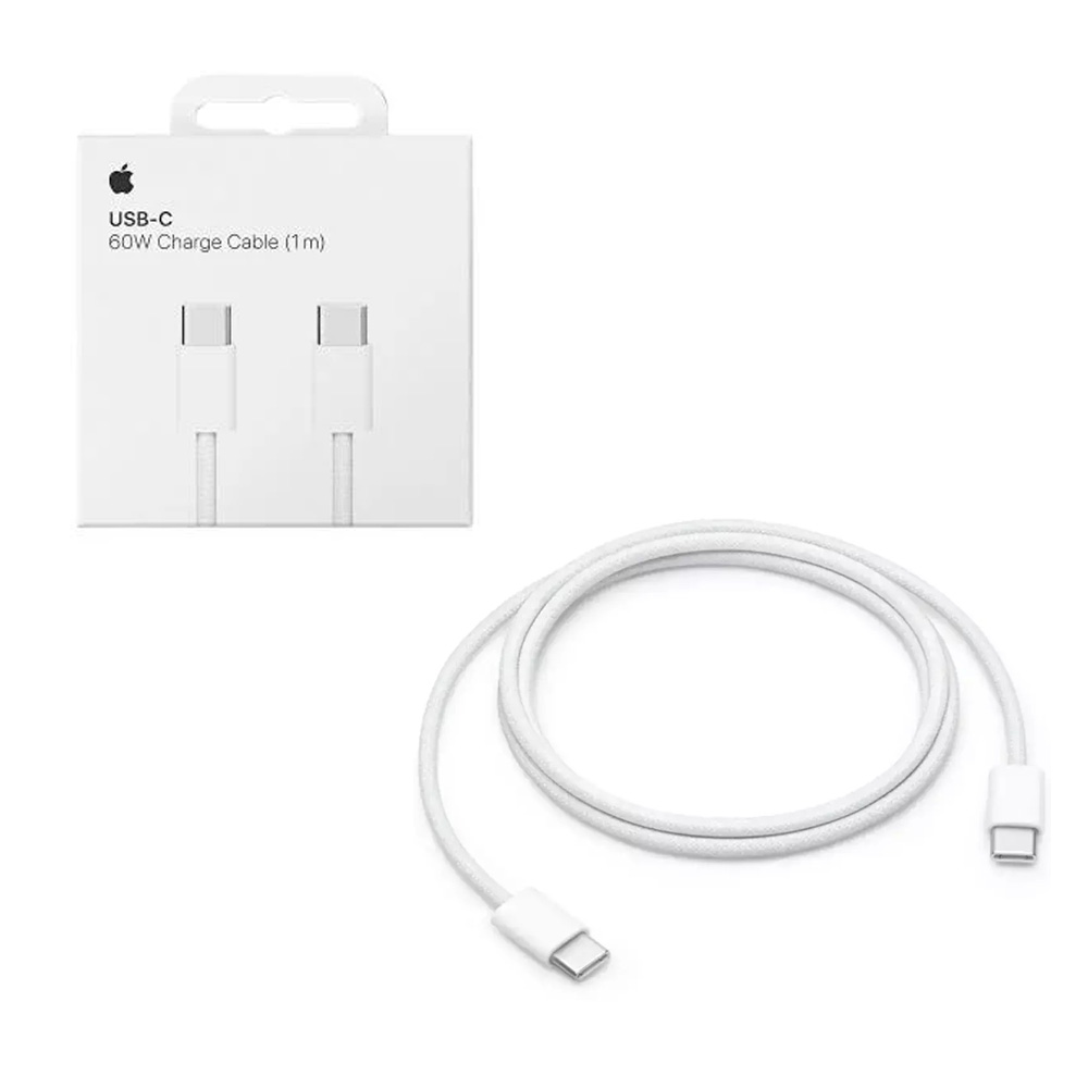 main (5) APPLE USB-C TYPE C TO TYPE C MW493ZM/A USB ΦΟΡΤΙΣΗΣ-DATA 1m 60W BRAIDED WHITE PACKING OR - Image 1