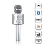 LENCO BMC-040SI Ασύρματο Bluetooth μικρόφωνο λειτουργία Karaoke - Image 4