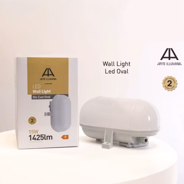 ΚΑΡΑΒΟΧΕΛΩΝΑ LED ΟΒΑΛ 15W 222X95X104mm ΛΕΥΚΗ ΜΕ ΠΛΑΣΤΙΚΟ ΚΑΛΛΥΜΑ ARTE ILLUMINA - Image 2