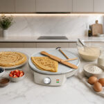 LiFE TERRAZZO Warm Grey Series Κρεπιέρα με πλάκα κεραμικής επίστρωσης, 1200W - Image 6