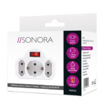 SONORA PAW121 Αντάπτορας ρεύματος 3 θέσεων (2 διπολικές + 1 σούκο) με διακόπτη on/off. - Image 3