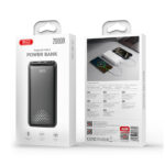 XO PB313 BLACK COLOR Powerbank 20.000 mAh με 3 θύρες USB (2x USB-A, 1x USB-C), σε μαύρο χρώμα - Image 5
