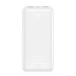 XO PB313 WHITE COLOR Powerbank 20.000 mAh με 3 θύρες USB (2x USB-A, 1x USB-C), σε λευκό χρώμα - Image 3