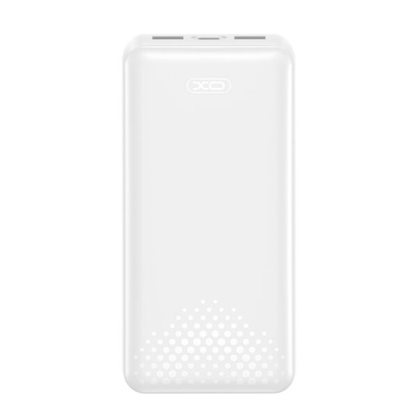 XO PB313 WHITE COLOR Powerbank 20.000 mAh με 3 θύρες USB (2x USB-A, 1x USB-C), σε λευκό χρώμα - Image 3