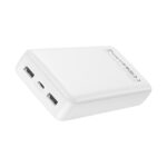 XO PB313 WHITE COLOR Powerbank 20.000 mAh με 3 θύρες USB (2x USB-A, 1x USB-C), σε λευκό χρώμα - Image 4