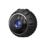 XO CR17 Mini Wi-Fi επαναφορτιζόμενη κάμερα 480p για εσωτερικούς χώρους, με μαγνητική επιφάνεια σε μαύρο χρώμα