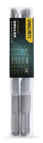 DELI σετ τρυπάνια DH-YCZ004-WD1 για τοίχο, 40Cr YG8, 6/8/10/12x160mm, SDS Plus, 4τμχ - Image 3