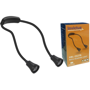 INVICTUS HBL-2527B NECK READING LIGHT ΜΕ ΔΙΠΛΟ ΦΩΣ