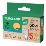 ΛΑΜΠΑ LED G9 4,8W 550lm 3000K 220-240V 5τμχ ColorBox