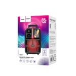 Φορητό Ηχοσύστημα Trolley Hoco BS37 Karaoke Μαύρο 10W BT V5.0 TWS με Μικρόφωνο και Υποστήριξη FM, USB, AUX - Image 2