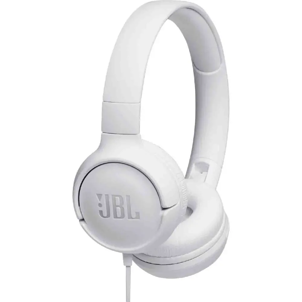 38172_w Ακουστικά Stereo On-ear JBL Tune 500 3.5mm Pure Bass Sound με Μικρόφωνο JBLT500WHT Λευκό - Image 1