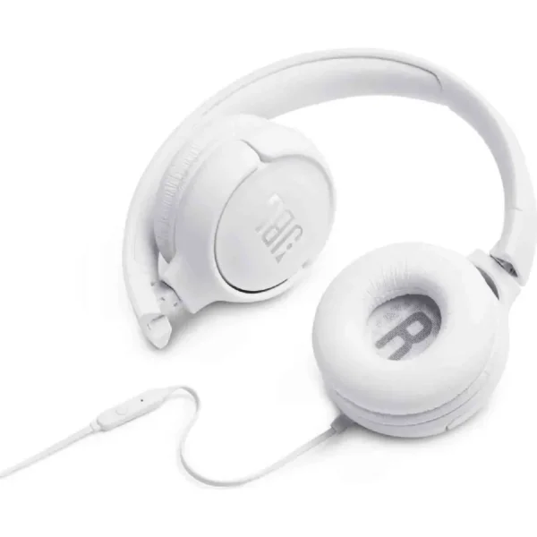 Ακουστικά Stereo On-ear JBL Tune 500 3.5mm Pure Bass Sound με Μικρόφωνο JBLT500WHT Λευκό - Image 3