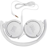 Ακουστικά Stereo On-ear JBL Tune 500 3.5mm Pure Bass Sound με Μικρόφωνο JBLT500WHT Λευκό - Image 6