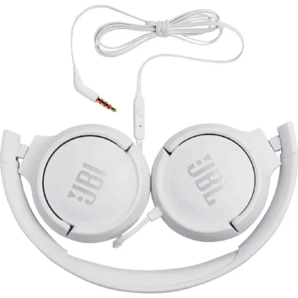 Ακουστικά Stereo On-ear JBL Tune 500 3.5mm Pure Bass Sound με Μικρόφωνο JBLT500WHT Λευκό - Image 6