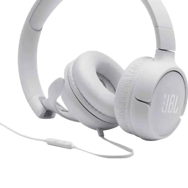 Ακουστικά Stereo On-ear JBL Tune 500 3.5mm Pure Bass Sound με Μικρόφωνο JBLT500WHT Λευκό - Image 7