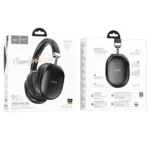 Wireless Ακουστικά Stereo Hoco W35 Max Joy V5.3 800mAh με υποδοχή Micro SD και AUX Μαύρα - Image 2