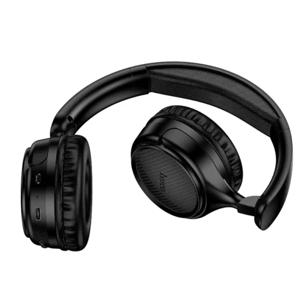 Wireless Ακουστικά Stereo Hoco W66 Wave v5.4 300mAh 32hr Χρήσης με Μικρόφωνο Μαύρα - Image 2
